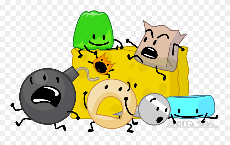 Battle For Dream Island Wiki - Bfb Team Ice Cube Clipart