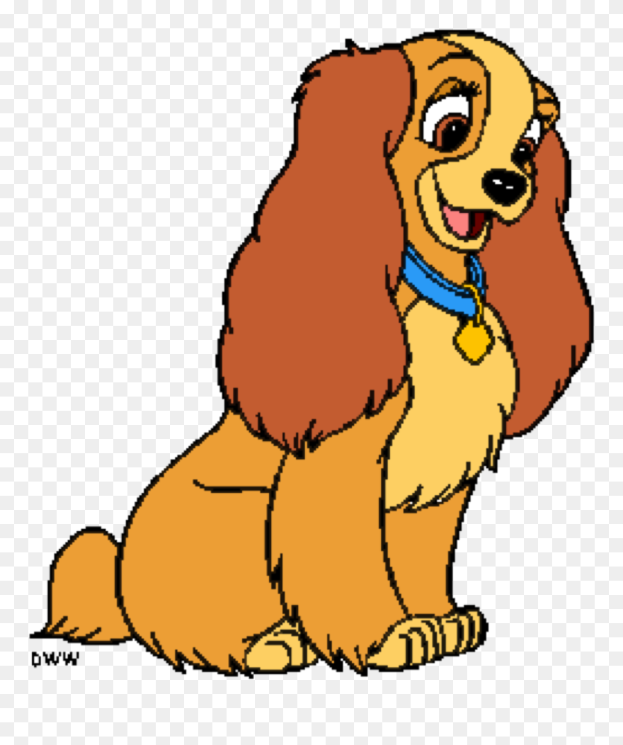 Clip Art - Draw Puppy Lady And The Tramp - Png Download