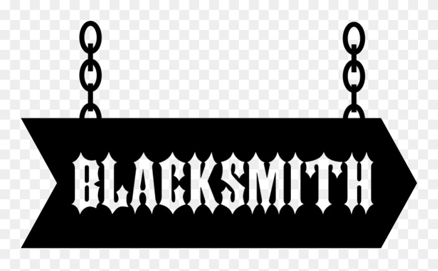 Blacksmith Silhouette Transparent - Medieval Sign Clipart - Png Download