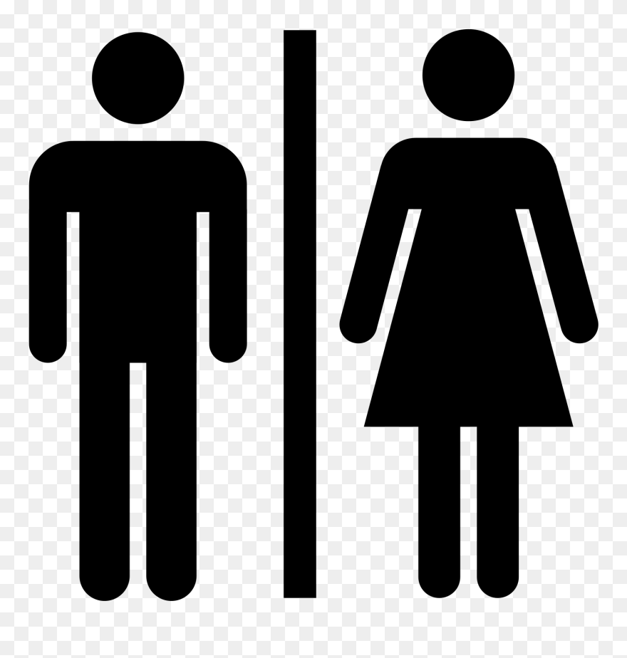 File Restrooms Svg Wikimedia - Toilet Logo Png Clipart