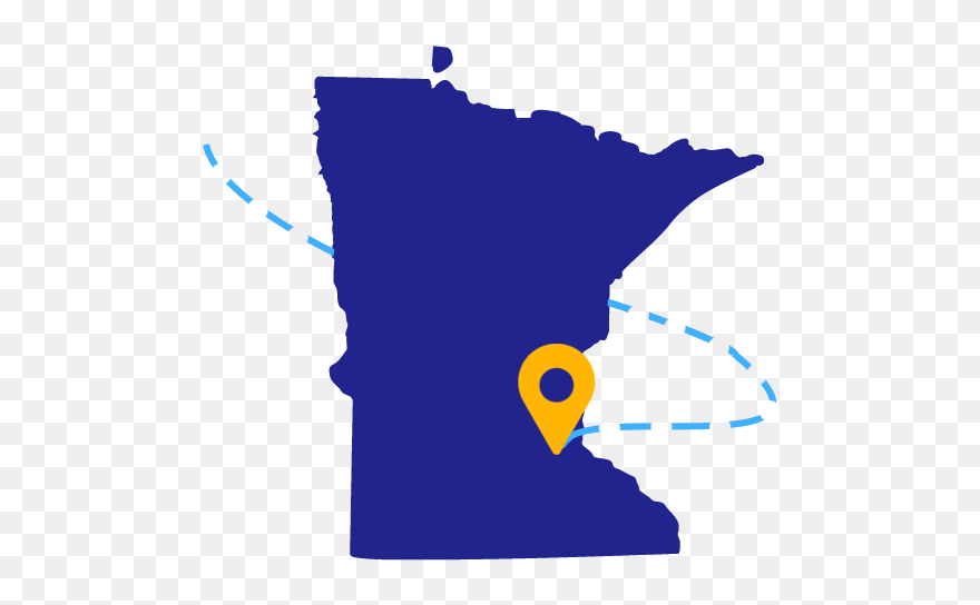 Transparent Minnesota State Silhouette Clipart