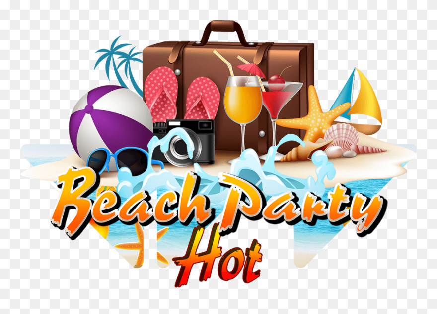 Beach Party Hot - Beach Holiday Clip Art - Png Download