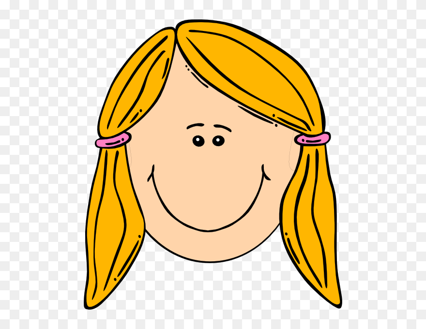 Cartoon Girl Face Clipart
