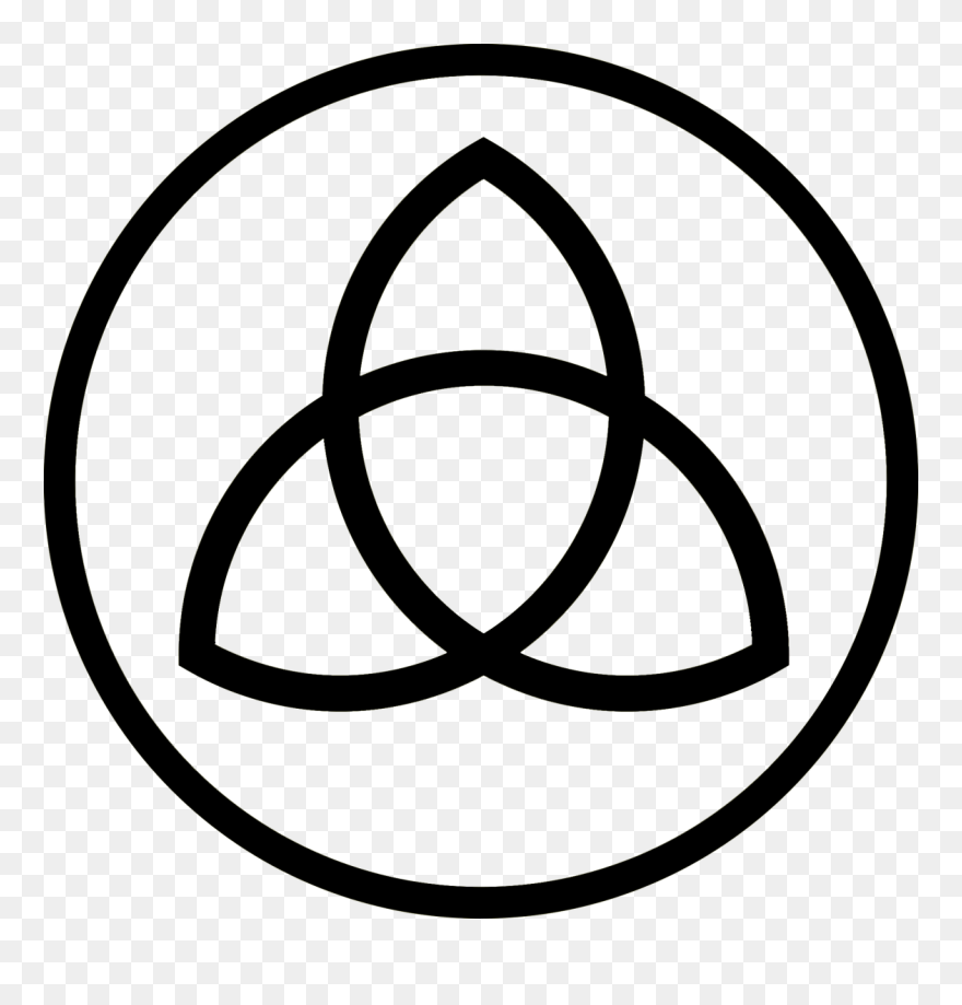 The Trinity Knot Is Also Called The Triquetra And Is
one - Past Present Future Dark Clipart