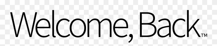 Calligraphy Transparent Clipart Welcome Back - Png Download