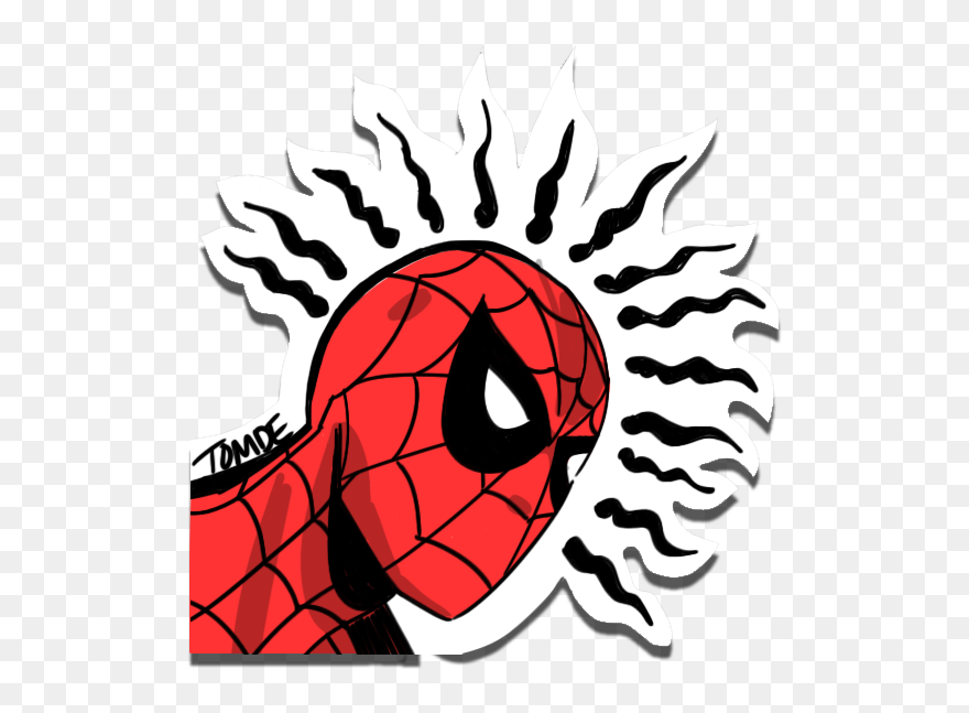 Golden Age Spider Man With Spider Senses Around His - Spider Sense Clipart