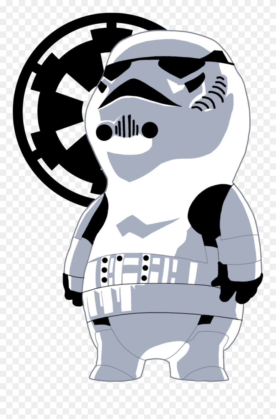 Stormtrooper Draw - Galactic Empire Clipart