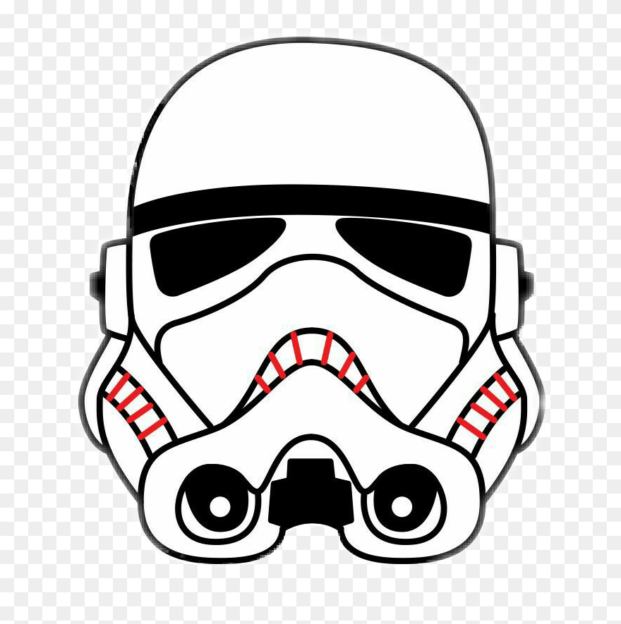 #stormtrooper - Stormtrooper Drawing Step By Step Clipart