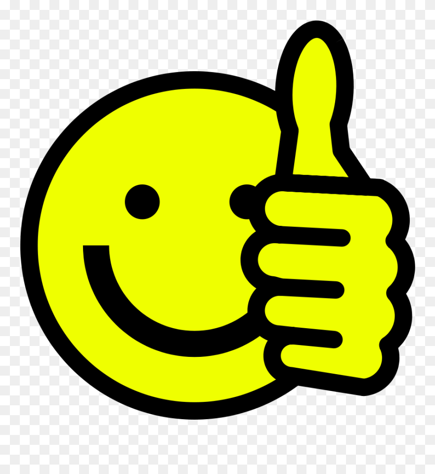 Free Clipart Thumbs Up Clipart Transparent Library - Smiley Face Thumbs Up Clip Art - Png Download