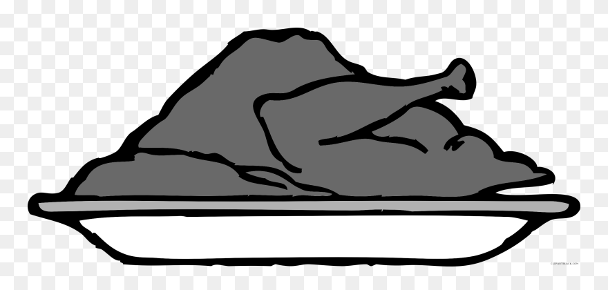 Turkey Platter Animal Free Black White Clipart Images - Turkey Pictures Clip Art - Png Download