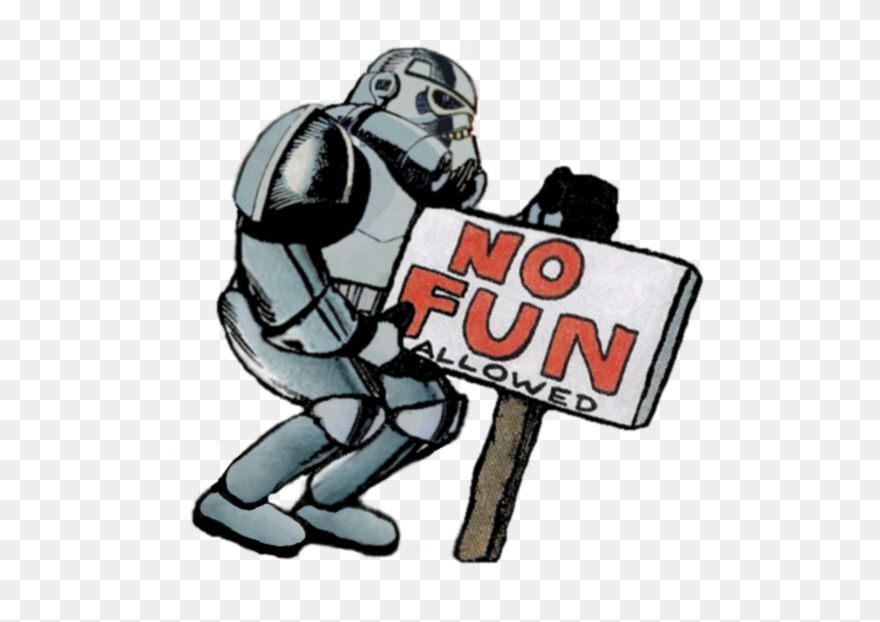No Fun Llowed Protective Gear In Sports Fictional Character - No Fun Allowed Png Clipart