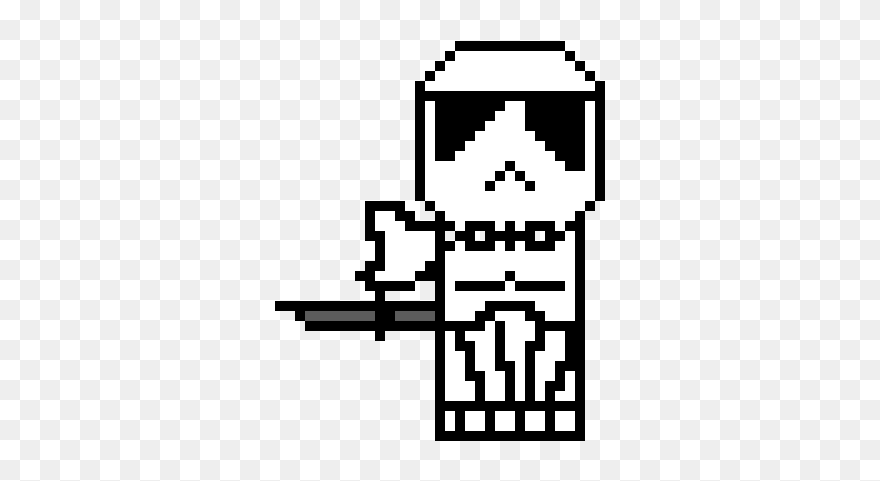 Scout Trooper Pixel Art Clipart