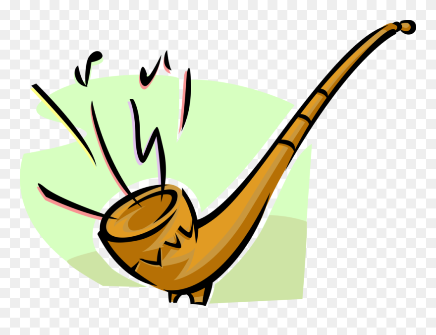 Vector Illustration Of Alphorn Or Alpenhorn Alpine Clipart