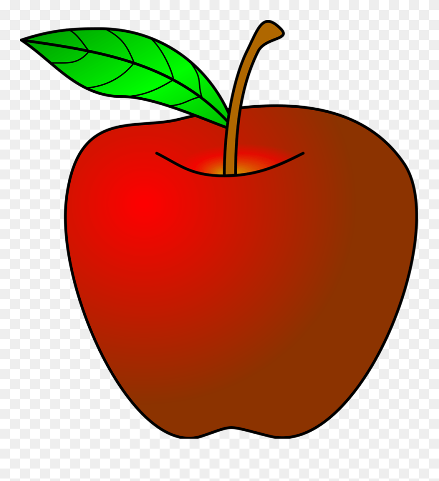 Transparent Apple Clip Art - Red Apple Clipart - Png Download