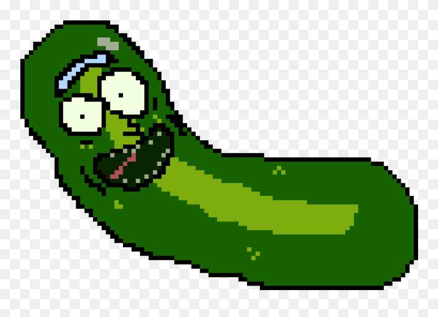 Pickles Clipart Miscellaneous Food - Rick And Morty Pixel Art - Png Download