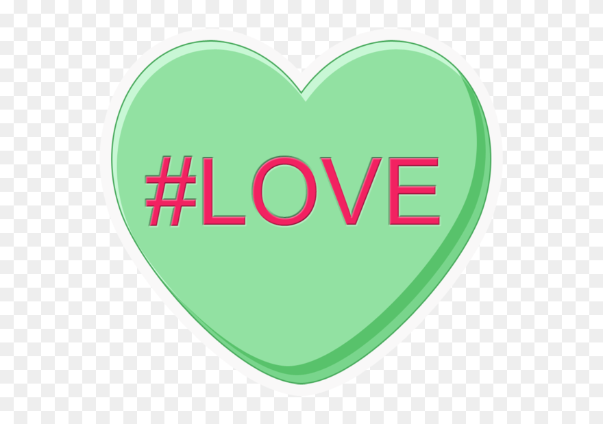 Conversation Hearts Pop Studios Props - Heart Clipart