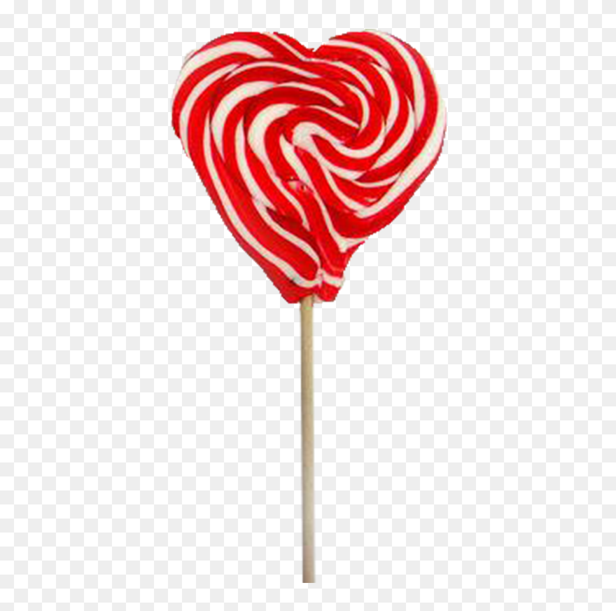 Hearts Clipart Lollipop - Swirl Heart Lollipops Red - Png Download