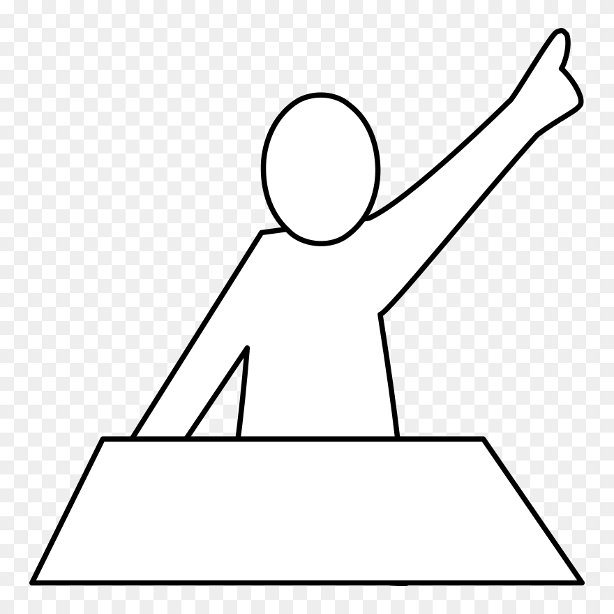 Question Clipart Png - Raise Your Hand To Say Something Transparent Png