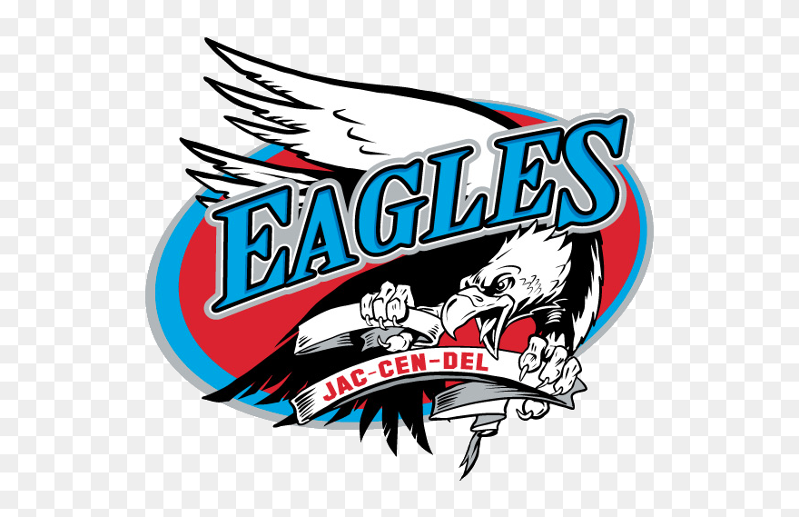 Mascot Philadelphia Eagles Logo Clip Art - Jac Cen Del Eagles Logo - Png Download
