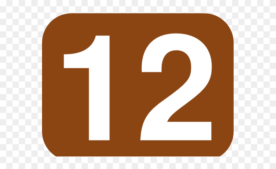 Number 12 Clip Art - Png Download