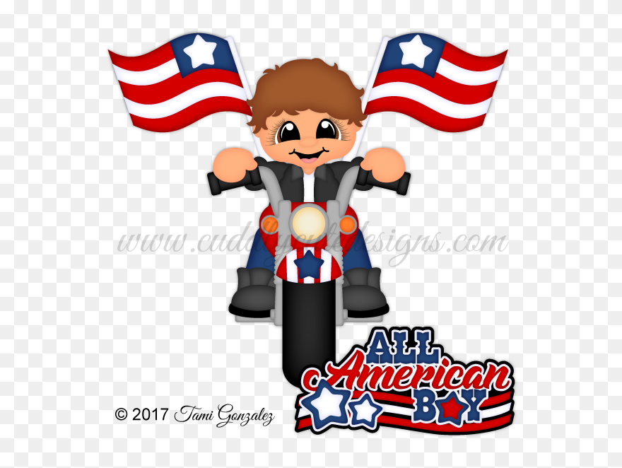 All American Boy - Cartoon Clipart