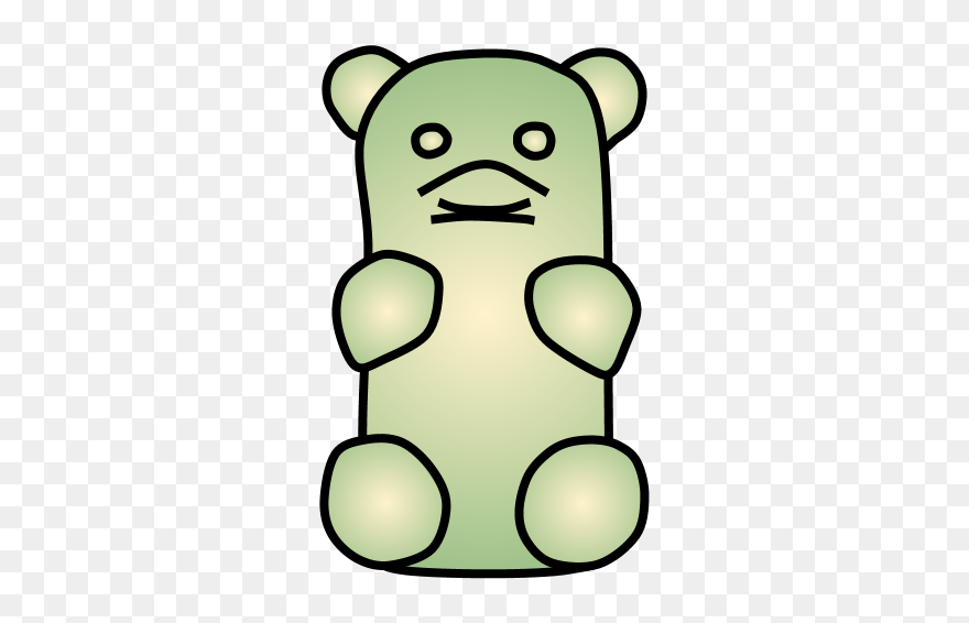 Gummi Bear, White - Cartoon Clipart