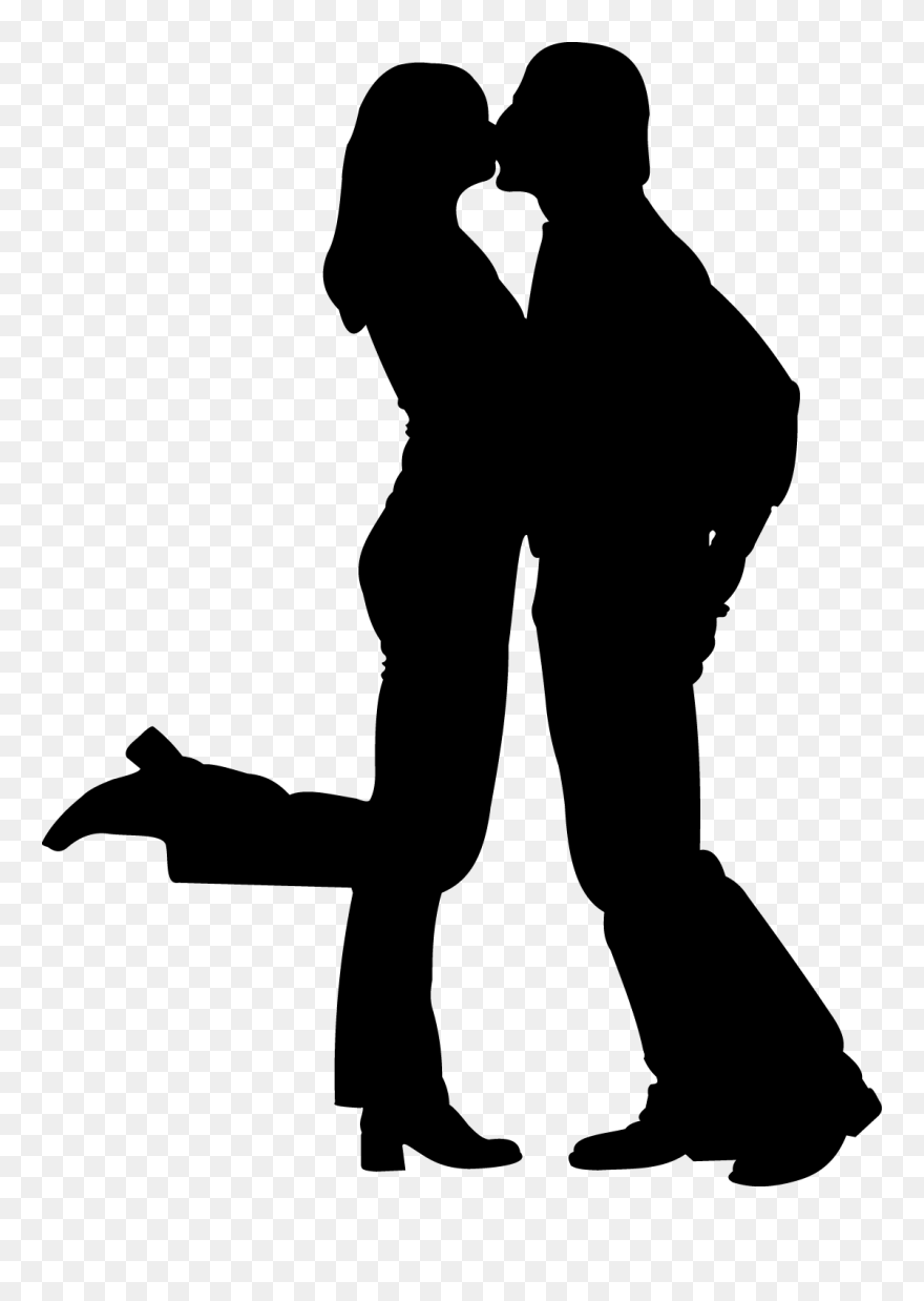 Silhouette Clip Art - Dancing Couple Silhouette Png Transparent Png