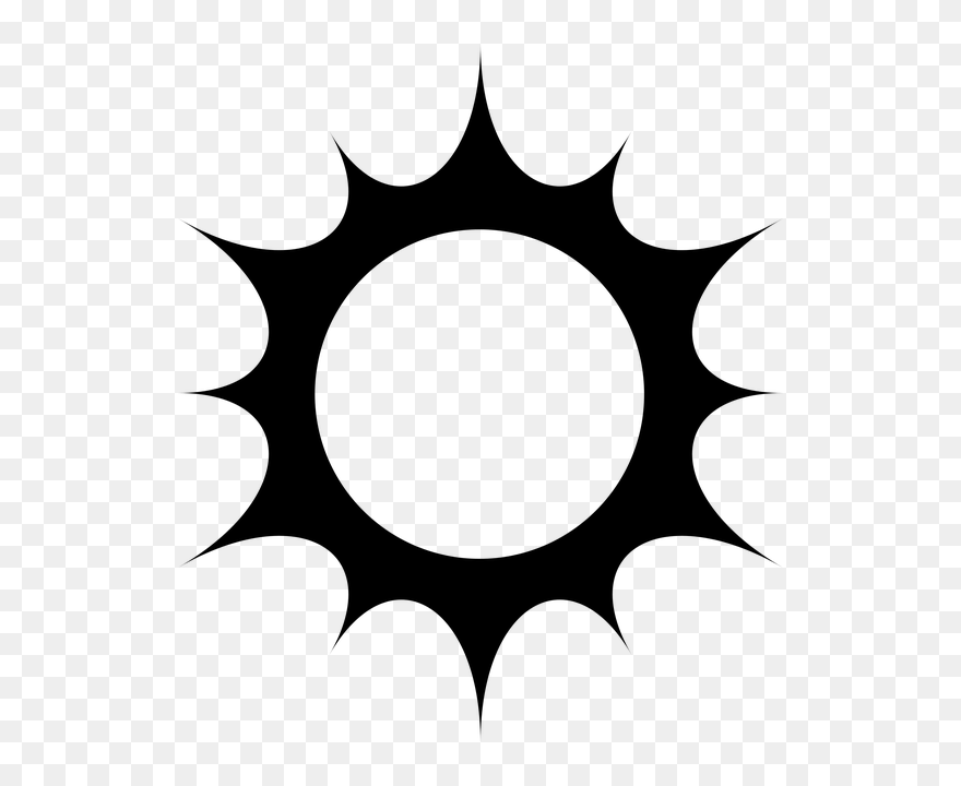 Vector Graphics Clip Art Portable Network Graphics - Sun Silhouette Transparent Background - Png Download