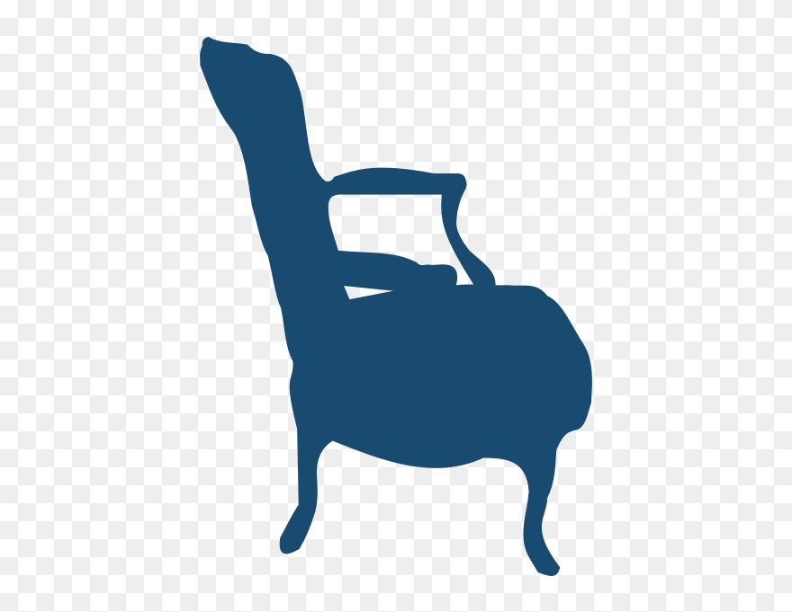Low Armchair Silhouette Vector Image - Armchair Silhouette Clipart