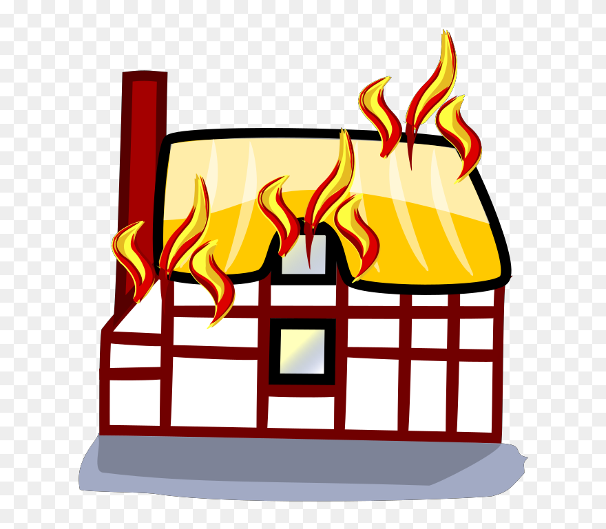 Animated House On Fire Clipart