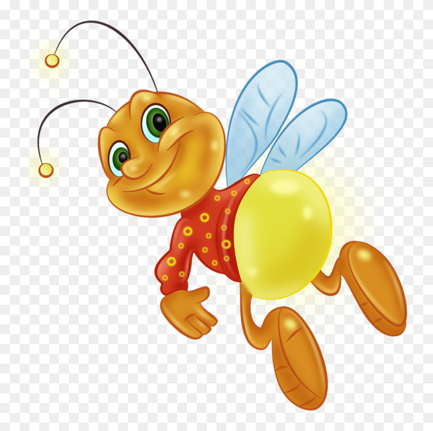 Firefly Butterfly Wallpaper Toy Desktop Free Clipart - Fireflies Cartoon - Png Download