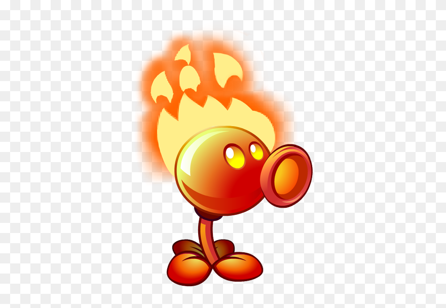 Pvz2 Fire Peashooter Clipart