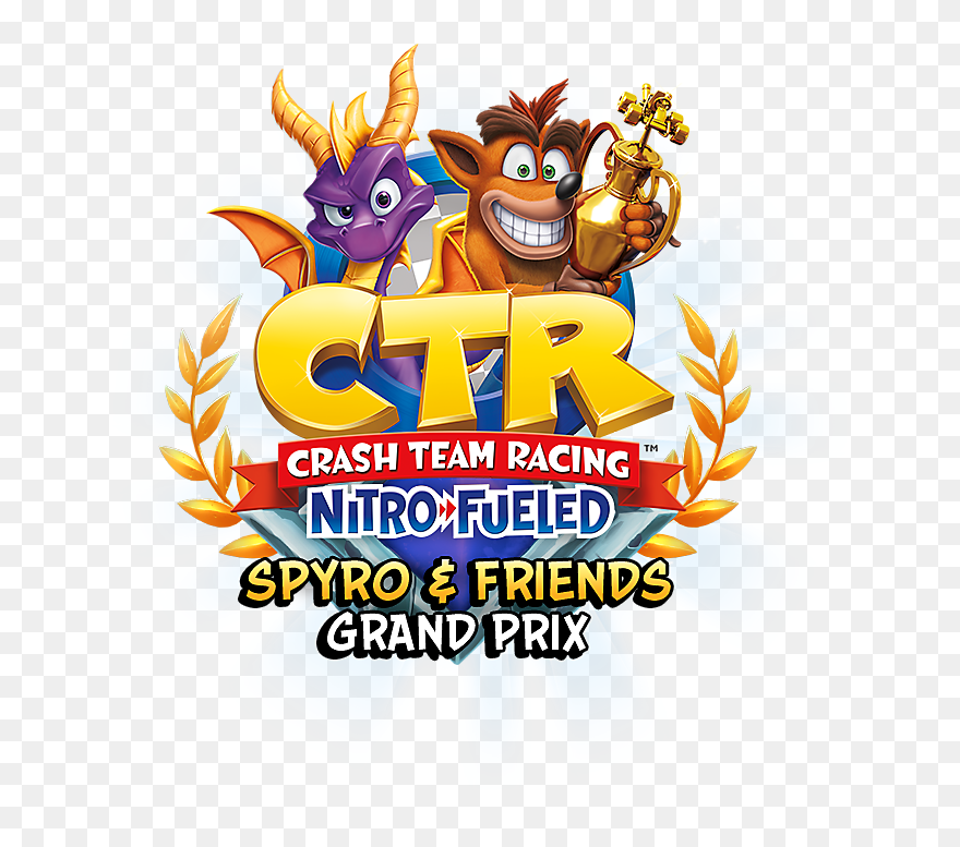 Bandipedia - Spyro And Friends Grand Prix Logo Clipart