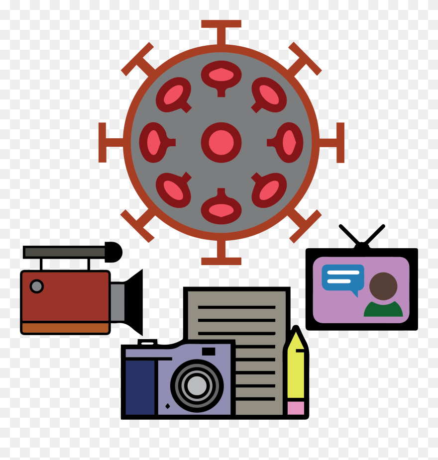 An Image Composed Of Several Icons - Coronavirus Icon Clipart