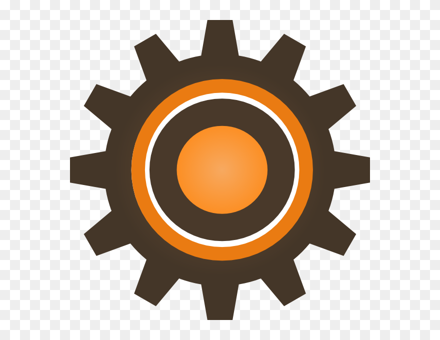 Brown And Cogwheel Clip Art At Clker - Cog Wheel Png Transparent Png