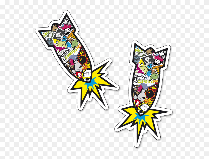Missile Sticker Bomb - Missile Stickers Clipart