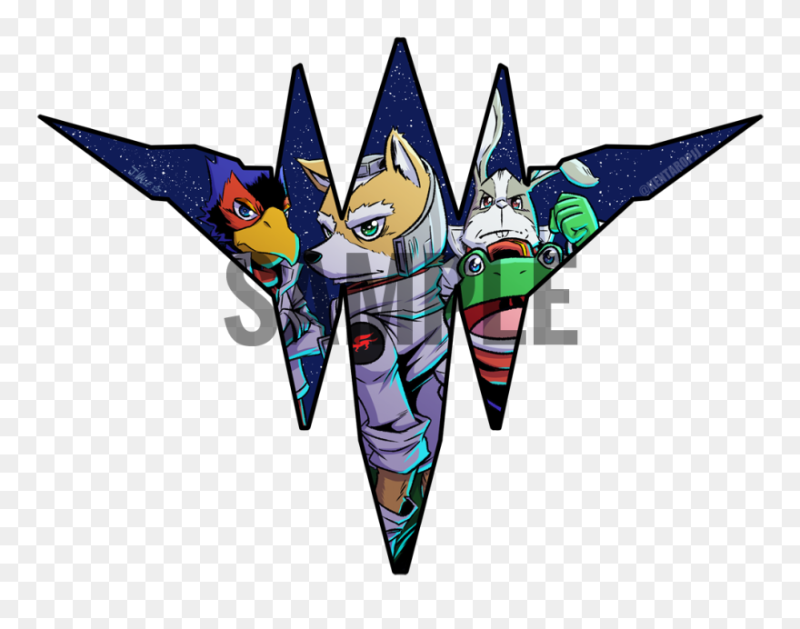 All Aircraft Report Star Fox Vinyl Sticker - Rocket-powered Aircraft Clipart