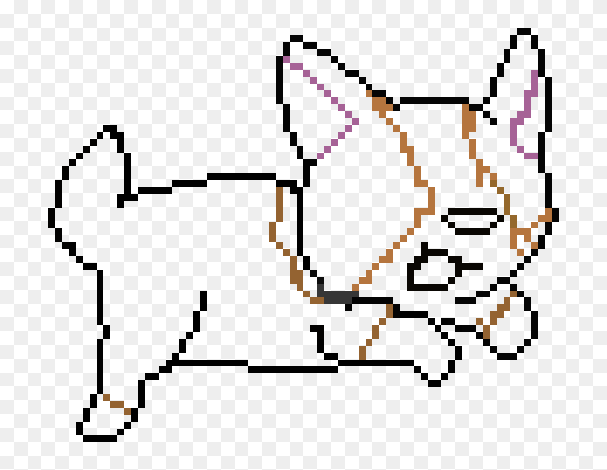 Corgi Dog Pixel Art Clipart
