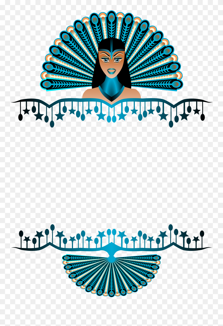 Royal Vector Border - Png Peacock Feather Border Hd Clipart