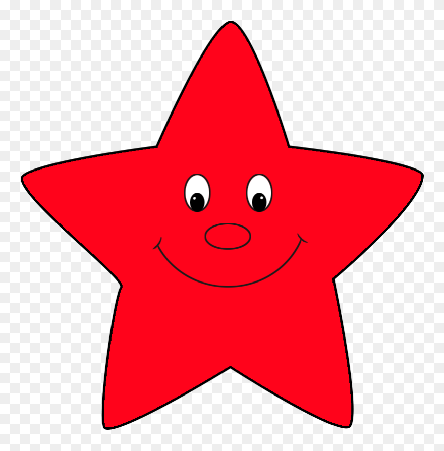 Red Star, Star Clipart - Star Cartoon - Png Download