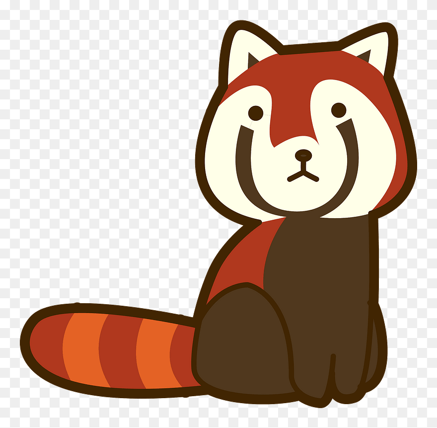 Red Panda Animal Clipart - 動物園 レッサーパンダ イラスト - Png Download