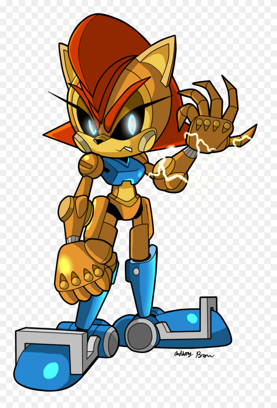 Robot Slave - Sonic Metal Sally Clipart