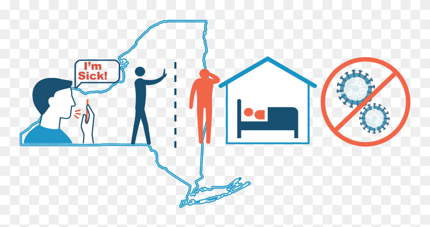 Social Distancing Ny State Clipart
