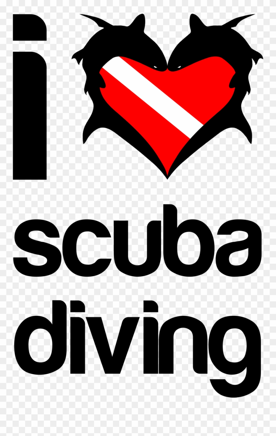 Love Scuba Diving Tote Bag Clipart