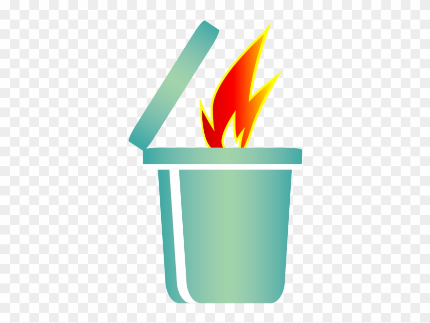 Trash Fire Depicting Way People Destroy Log Files - Portable Network Graphics Clipart