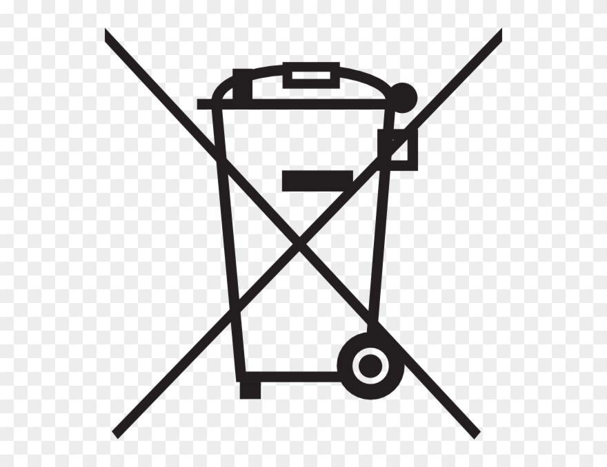 Trash Can Crossed Out Clipart