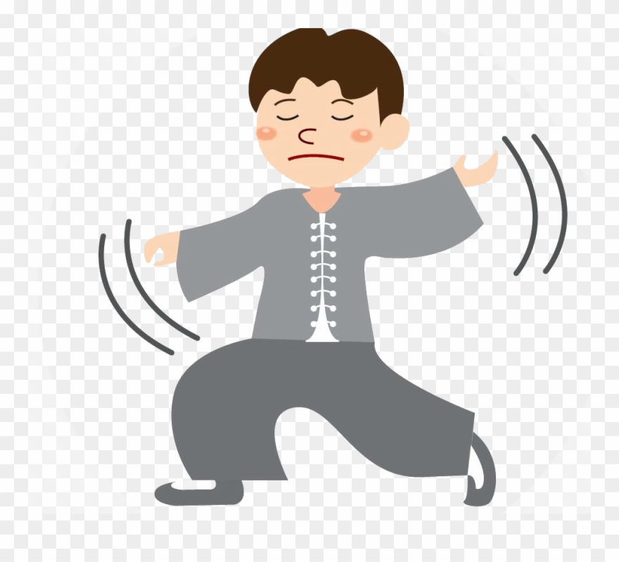 打太極 - Sitting Clipart