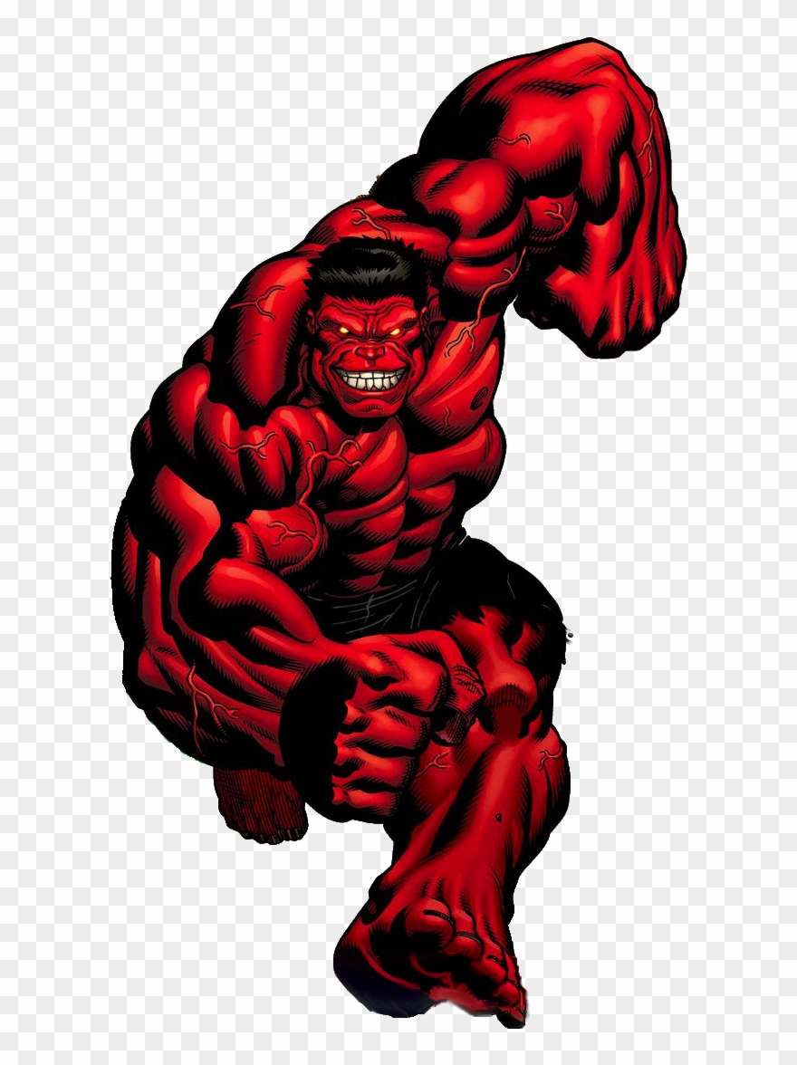 #red #hulk #clip #art - Red Hulk Png Transparent Png