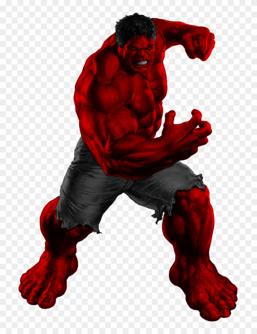 #red #hulk #clip #art - Red Hulk Png Transparent Png