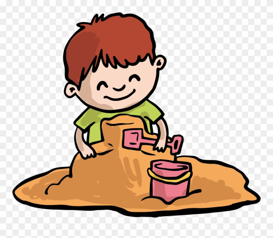 Kisspng Sand Play Child Clip Art Playing The Of Boy - Playing In The Sand Clipart Transparent Png